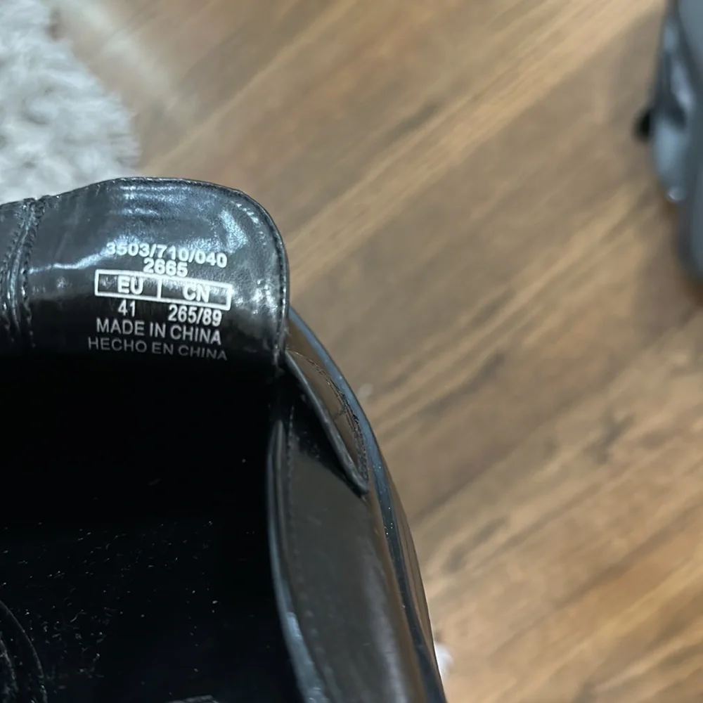 NWT Zara Women’s Loafer Slide On Shiny Black Mules Size 10/41